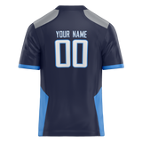 Custom Team Design Navy Blue & Blue Colors Design Sports Football Jersey FT00TT011820