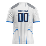 Custom Team Design White & Gray Colors Design Sports Football Jersey FT00TT020203