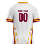 Custom Team Design White & Yellow Colors Design Sports Football Jersey FT00WC030212