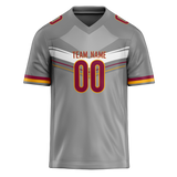 Custom Team Design Gray & Silver Colors Design Sports Football Jersey FT00WC040304