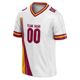 Custom Team Design White & Maroon Colors Design Sports Football Jersey FT00WC100208