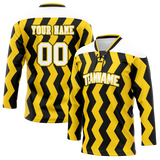 Custom Team Design Yellow & Black Colors Design Sports Hockey Jersey