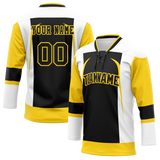 Custom Team Design Black & Yellow Colors Design Sports Hockey Jersey HK00BB030112