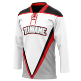 Custom Team Design White & Gray Colors Design Sports Hockey Jersey HK00BS090203