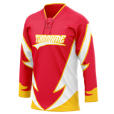 Custom Team Design Red & Yellow Colors Design Sports Hockey Jersey HK00CF020912