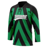 Custom Team Design Black & Green Colors Design Sports Hockey Jersey HK00DS050114