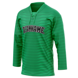 Custom Team Design Green & Kelly Green Colors Design Sports Hockey Jersey HK00FP061415