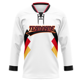 Custom Team Design White & Black Colors Design Sports Hockey Jersey HK00OS050201