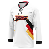 Custom Team Design White & Black Colors Design Sports Hockey Jersey HK00OS050201