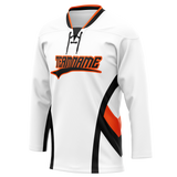 Custom Team Design White & Black Colors Design Sports Hockey Jersey HK00PF090201