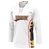 Custom Team Design White & Gray Colors Design Sports Hockey Jersey HK00SB010203