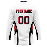 Custom Team Design White & Black Colors Design Sports Hockey Jersey HK00OS060201