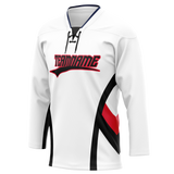 Custom Team Design White & Black Colors Design Sports Hockey Jersey HK00WC060201